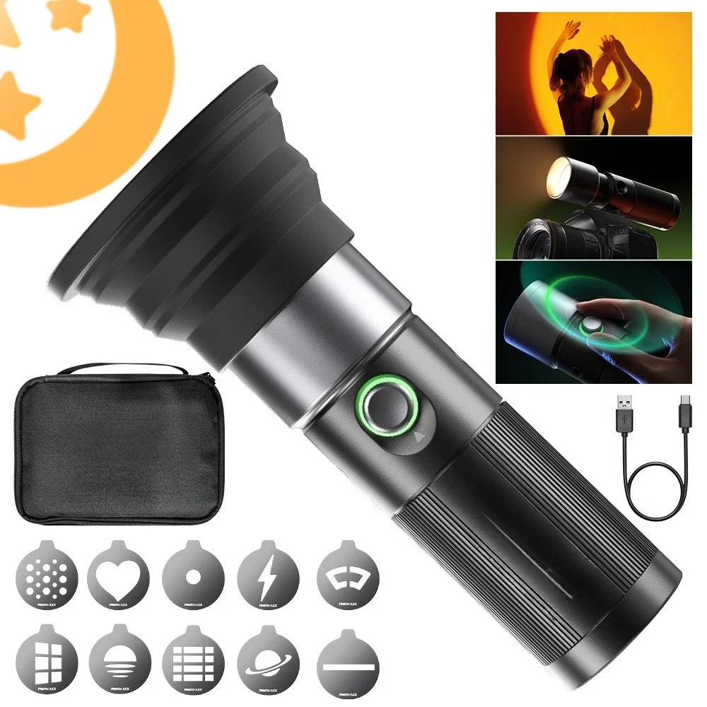 Photography Flashlight Internet celebrity lighting photography atmosphere wedding four-color imaging