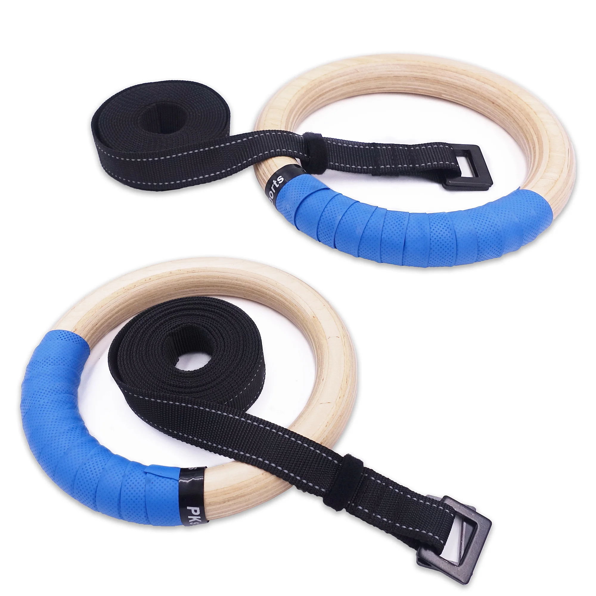 Anelli da ginnastica in legno per bambini anello da palestra da 25mm con cinghie regolabili fibbie Indoor Fitness Crossfit Home Playground Gym