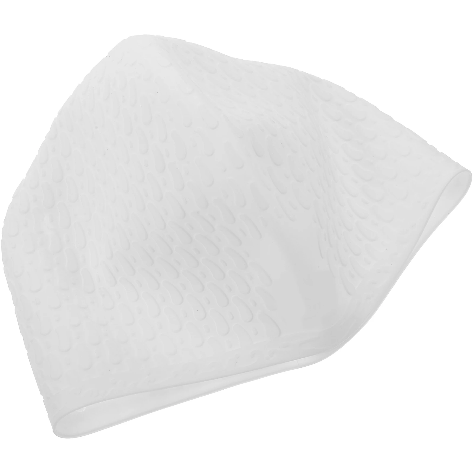 

Swim Cap Girls Adult Unisex Waterproof Silicone Men White Elastic Swimming Caps Ladies Hats Woman