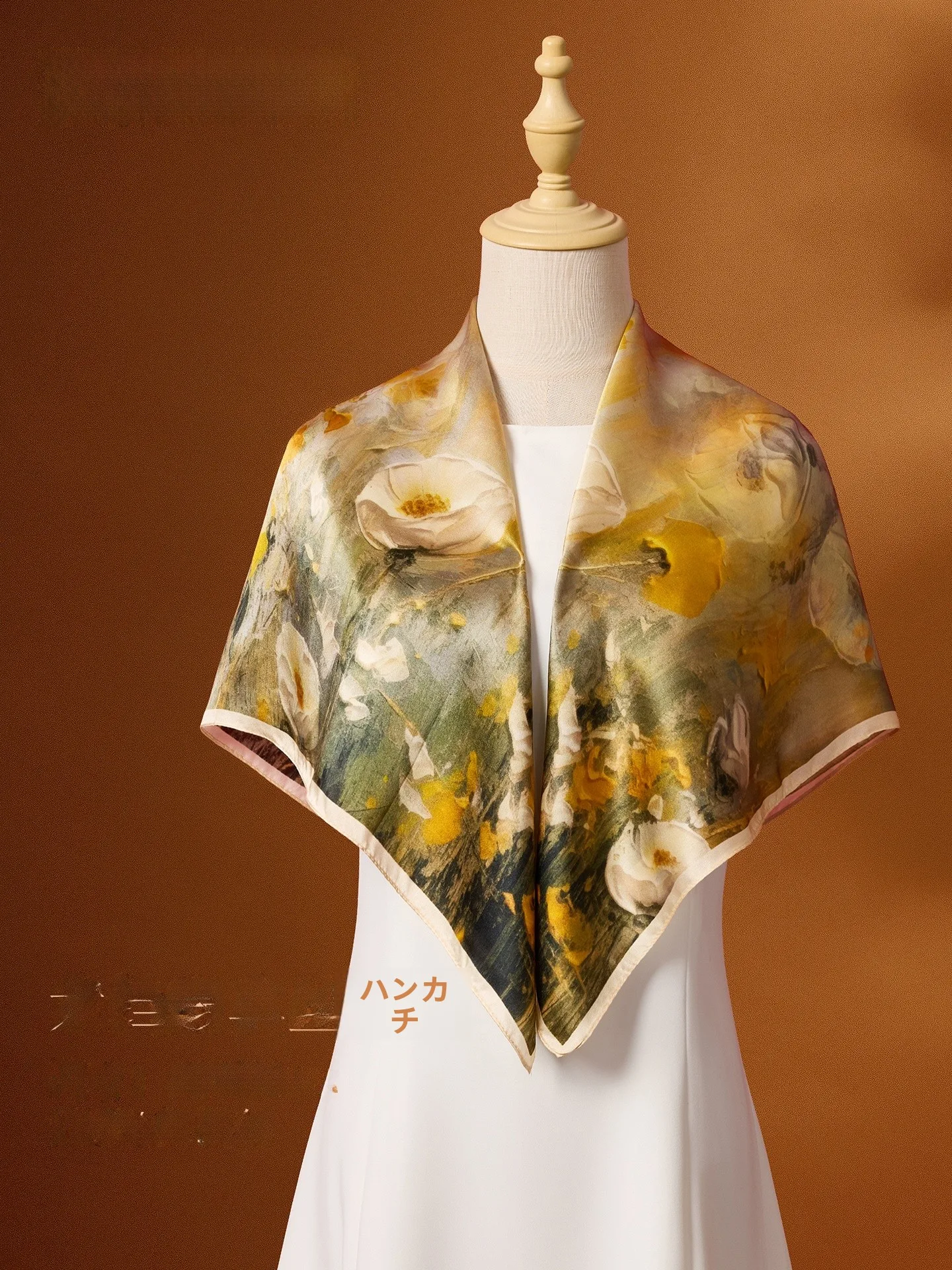 grefeo-silk-scarf-true-silk-silk-necktie-women's-style-mother's-day-gift-soft-comfortable-floral-print-spring-summer