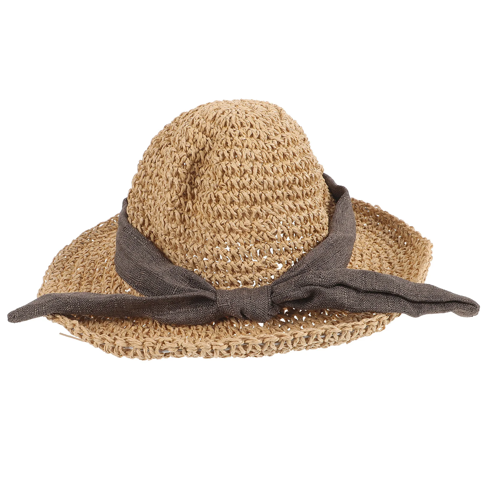 

Children Cotton Wide Brim Sun Protection Hat Foldable Soft Lightweight Breathable Summer Beach Cap Outdoor Vacation