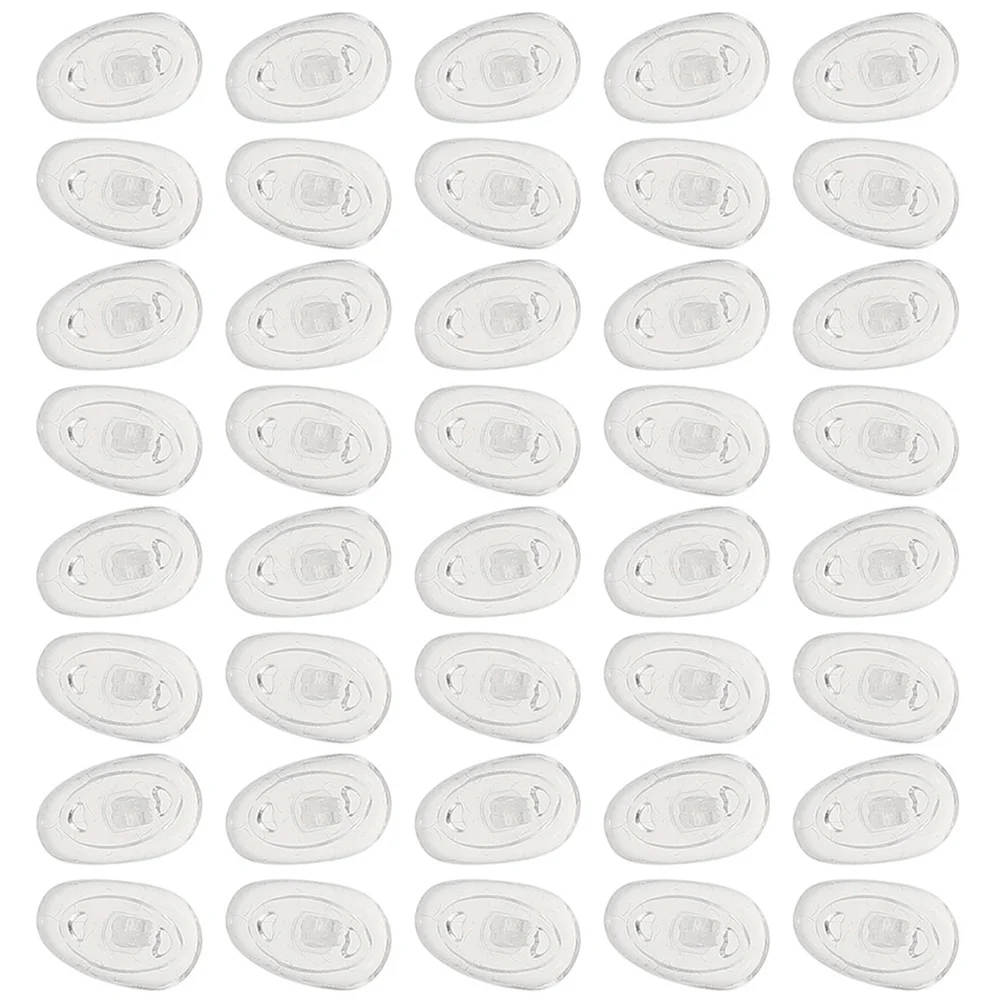 20 Pairs Screw Type Glasses Non-slip Silicone Nose Pads Eye Support Eyeglass Parts Nosepads for Eyeglasses