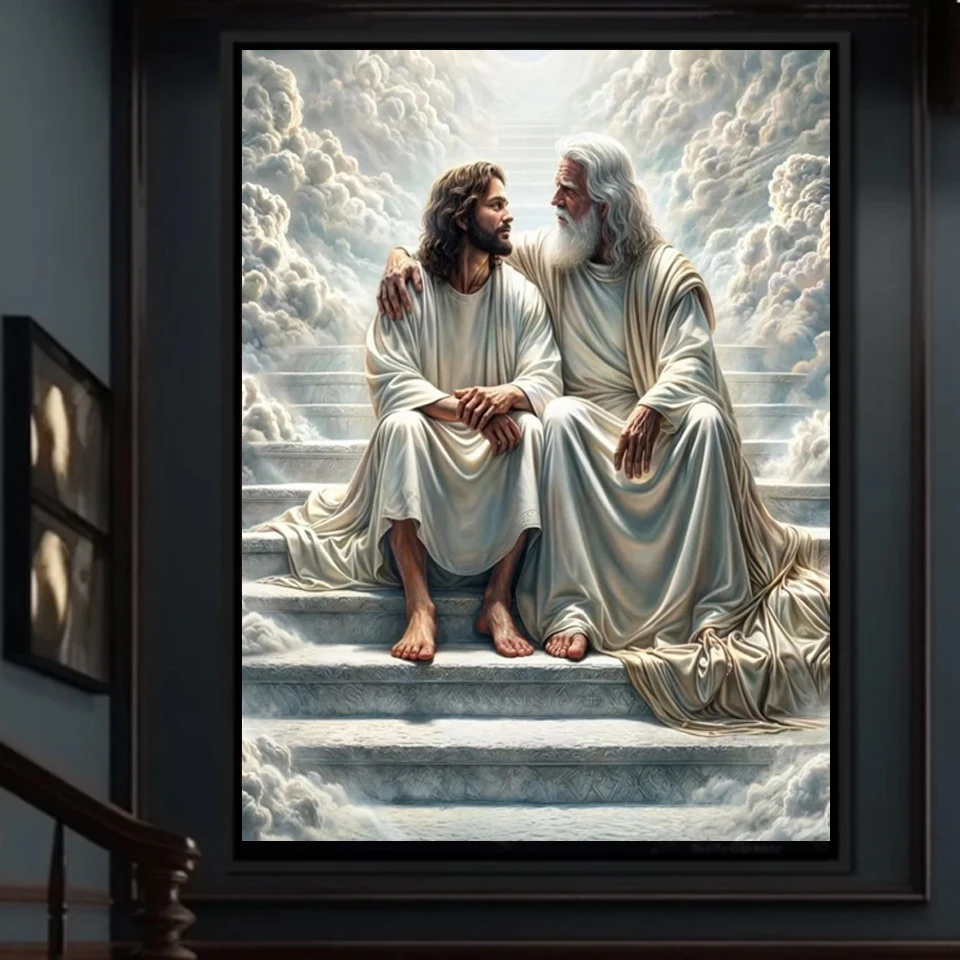 

Jesus Religion Diamond Painting Cross Stitch Kits Mosaic Embroidery Home Decoration 5D DIY Art New Arrivals,frameless