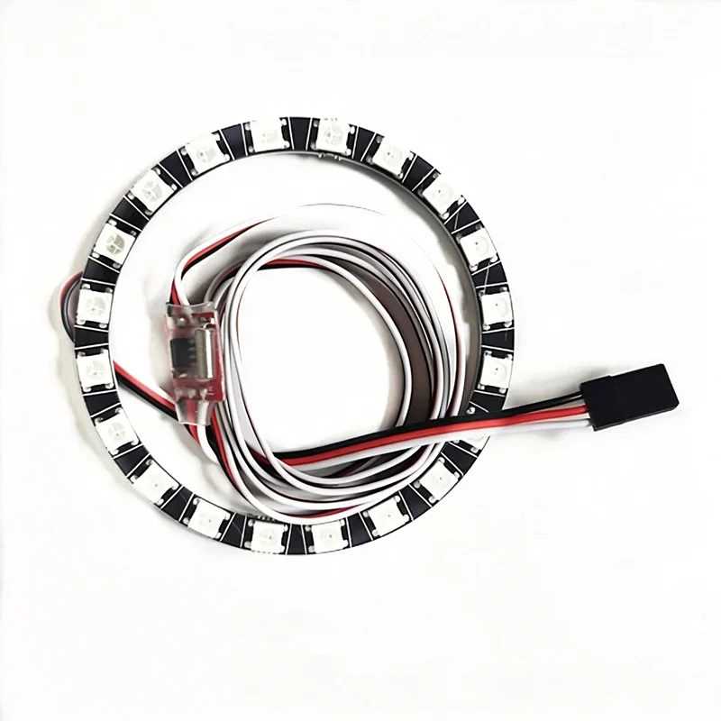 RC EDF Nozzle Tail LED Ring Light, 3‑Color Changing Navigation Light 30/35/50/64/70/80/90mm for RC Turbine Jet Aircraft
