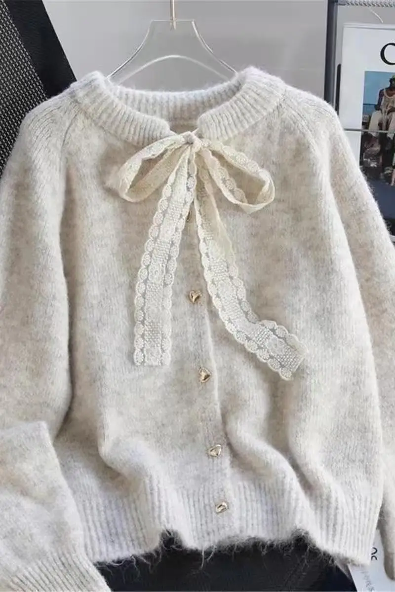 

Осенний новый продукт, женский модный стиль, маленький ароматный стиль, круглый вырез, бант, украшение на пуговицах, костюм в стиле вестерн, пальто