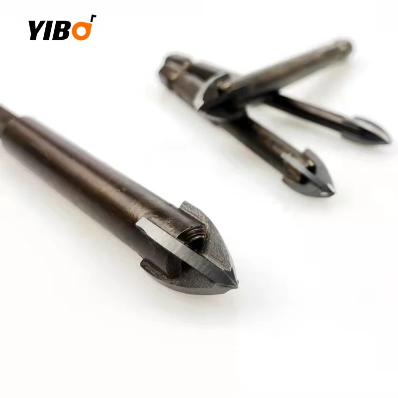 3/4/5/6/8/10/12mm Cross Hex Tile Bits Ceramic Glass Concrete Hole Saw Alloy Triangle Drill