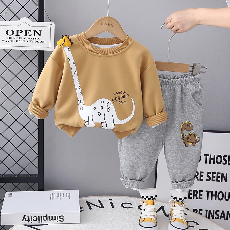 New Spring Autumn Baby Girls Clothes Suit Children Boys T-Shirt Pants 2Pcs/Sets Toddler Fashion Casual Costume Kids Tracksuits