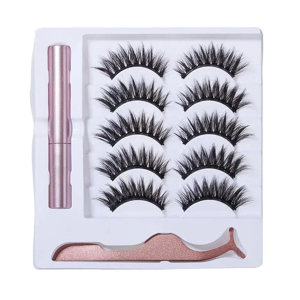 Magnetische Wimpern hand gefertigte Make-up-Werkzeuge mühelos innovative wieder verwendbare 3D-Nerzwimpern für den Alltag Make-up l n6d8