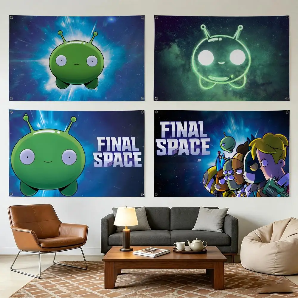 F-final S-Space Game Anime Flags Flag Durable Outdoor Indoor Festive Decoration Classic Design Wall Room Banner