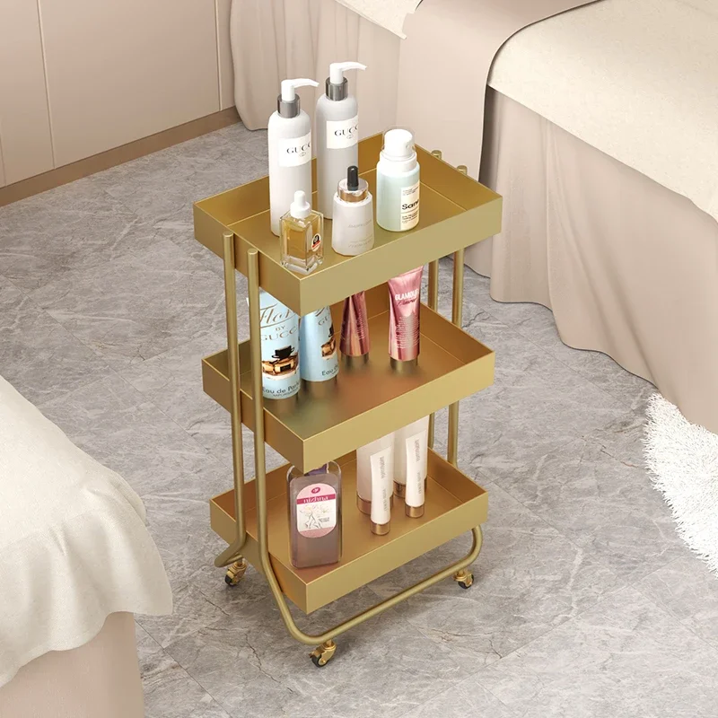High-end Beautify Rolling Cart Medical Specific Creativity Salon Trolley Utility Medical Salon Furniture Carrinho Multiuso FYST