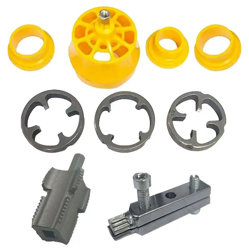 

Electric Drill Compatible PVC Pipe Threader Kit PVC Thread Maker Tools Pipe Threader Power Drill Water Pipe Threader