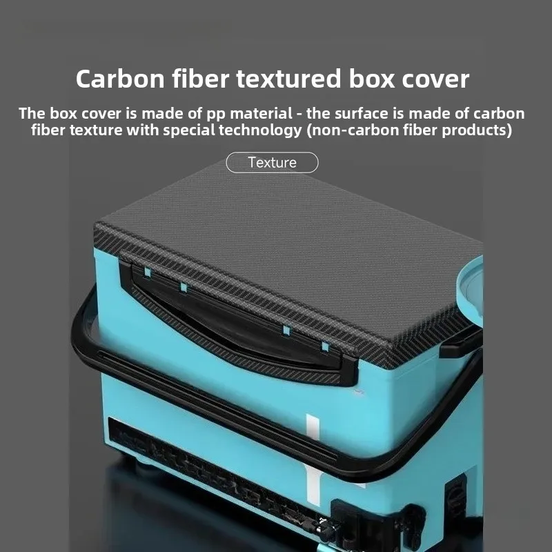 New Seatable Fishing Box, Multi‑Functional Ultra‑Light Super‑Hard Thickened Full‑Set Fishing Tackle Box