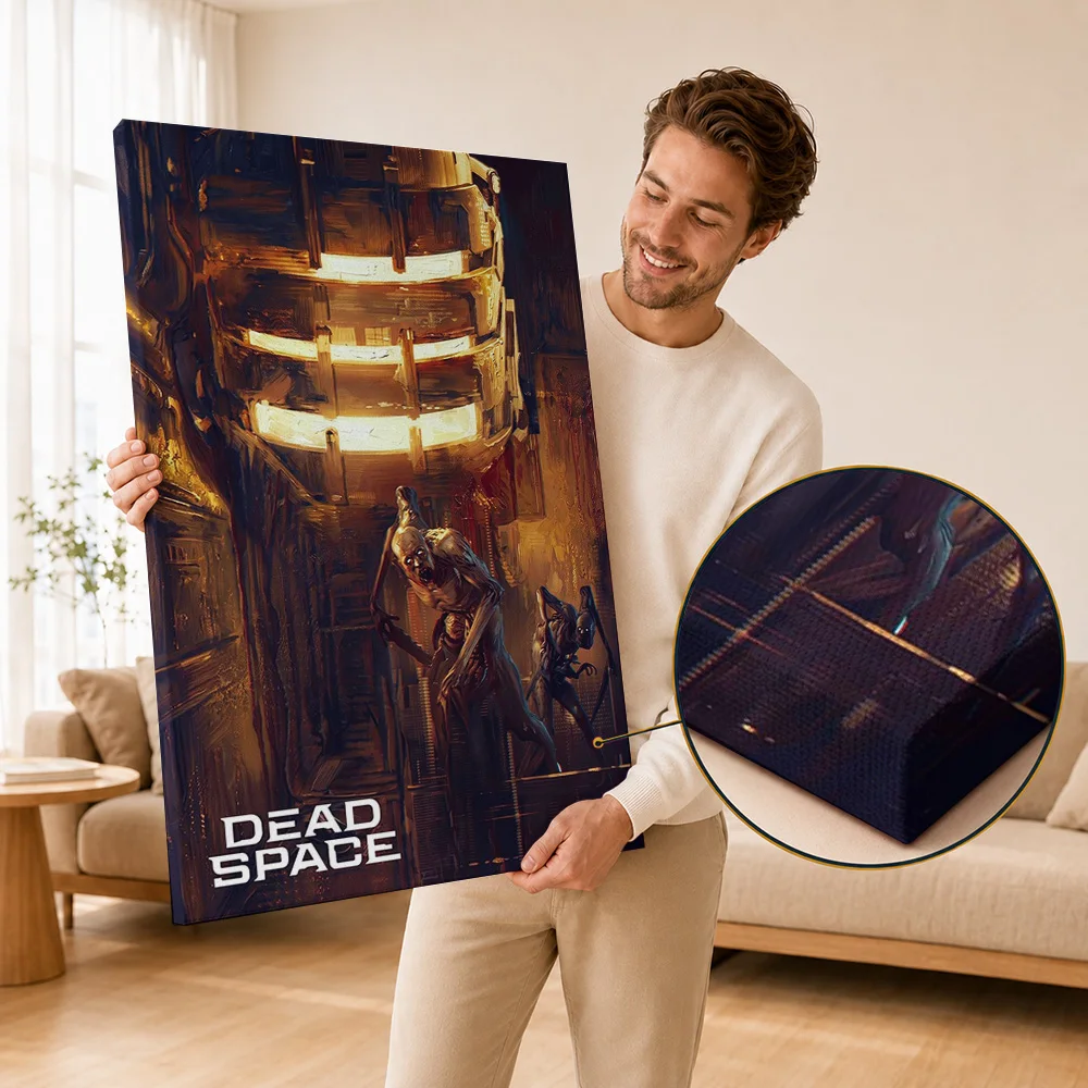 Dead Space Canvas Painting Posters Immersive Gaming Style Wall Decor With Personalized Photo For Teen Bedroom Ideal Player Gift