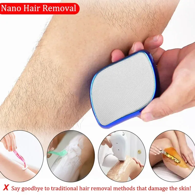 Nano Crystal Epilator Depilatory Gum Man Women's Hair Removal Eraser Painless Depil Hop Stone Hair Removal Body Exfoliating