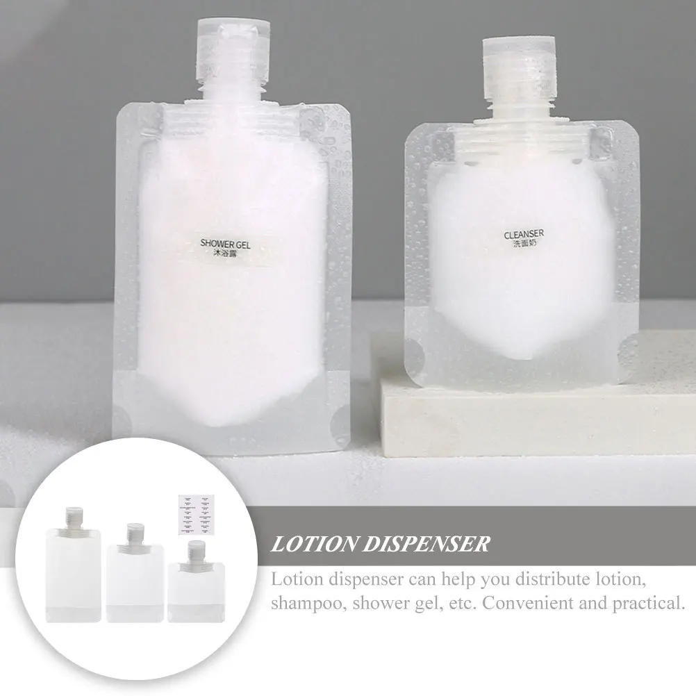 1 set Travel Bottles Set Portable Empty Lotion Dispenser For Shampoo Shower Gel Sub Containers Makeup Toiletries