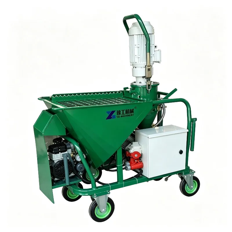 Factory Supply 220V/380V Cement Gypsum Plaster Sprayer Rendering Spraying Machine Automatic Plastering Machine North America