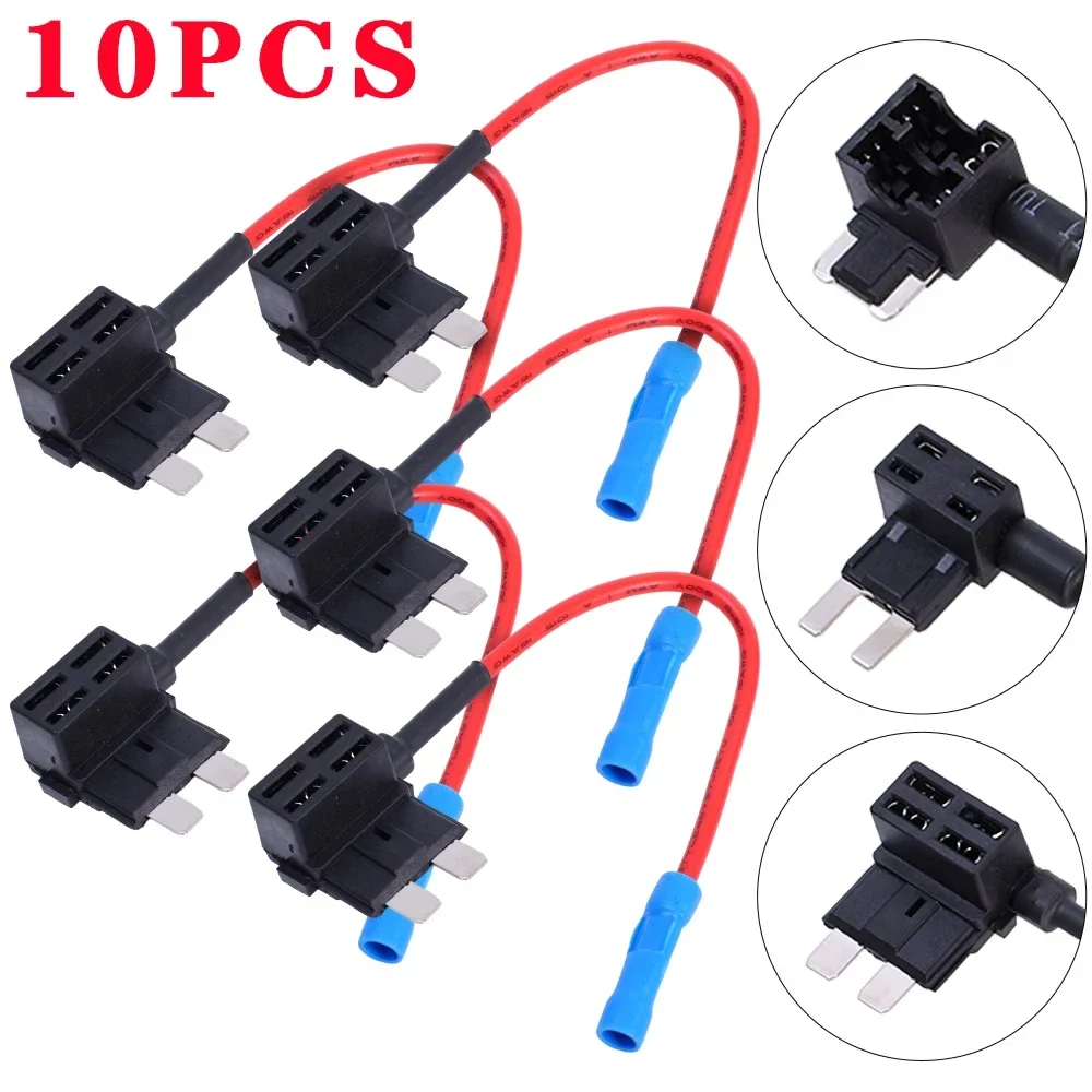 Car Fuse Holder Add-a-circuit TAP Adapter Micro Standard ATM Blade 12V Car Micro Mini Standard With Holder Fuse Box Damp Splash