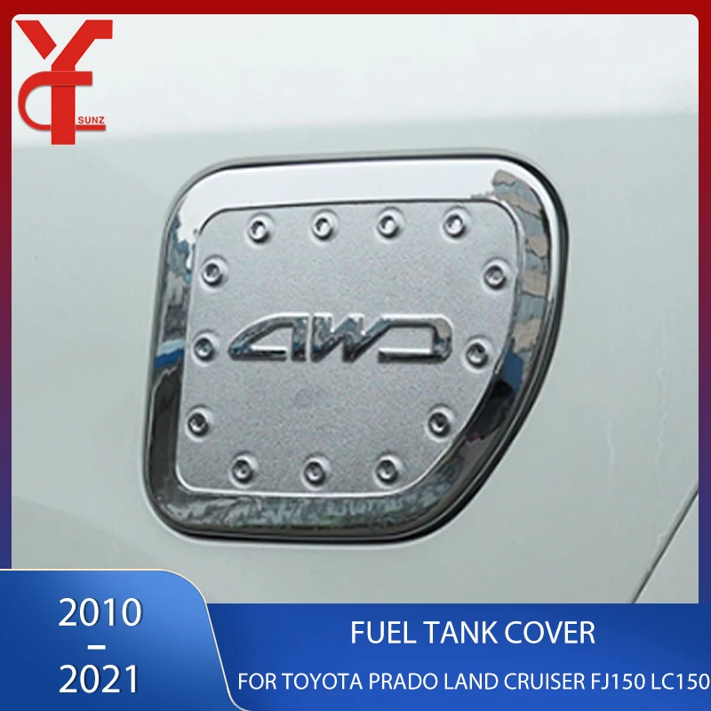 

Car Accessories Chrome Gas Oil Cap Fuel Tank Cover For Toyota Prado Land Cruiser Fj150 LC150 2010 2011-2017 2018 2019 2020 2021