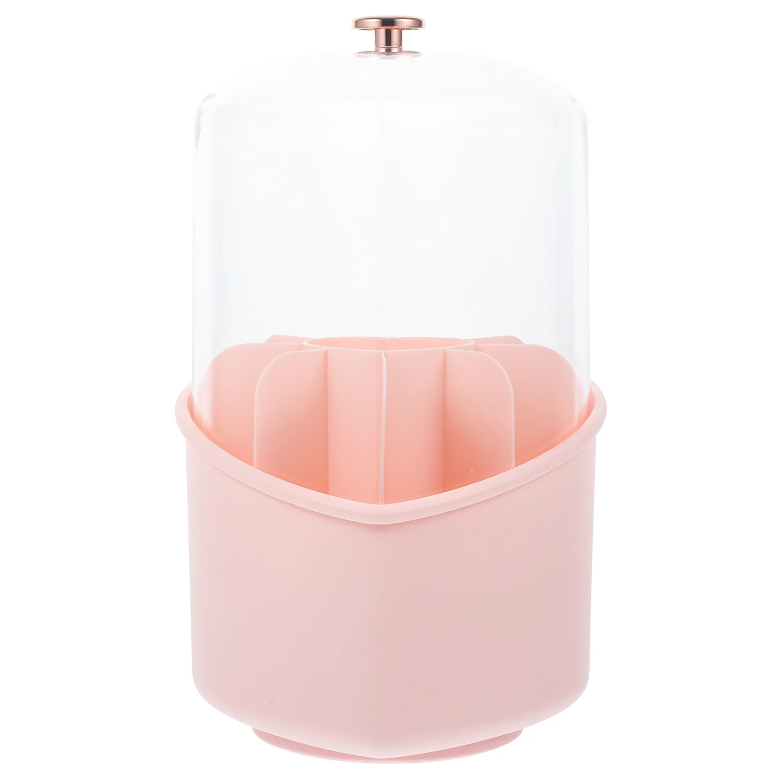 

Heart Brush Holder Lid Desktop Organizer Makeup Brush Container Pen Stationery Storage Box Multifunctional