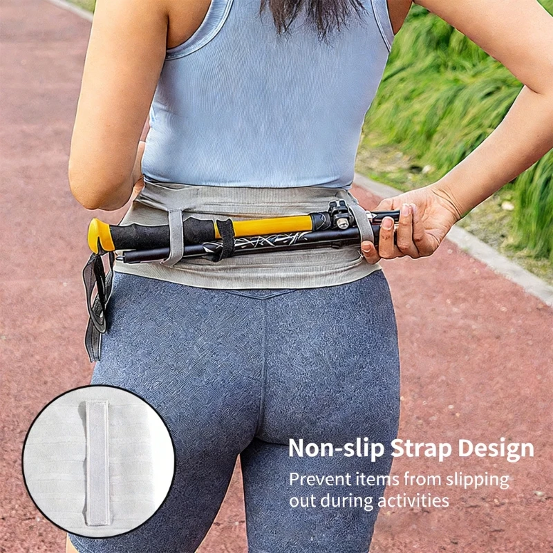 Elastic Running Waist Pack With Race Bib Holder Multifunctional Nylon Sport Waist Belt For Running Cycling Gym Workouts 4XBB