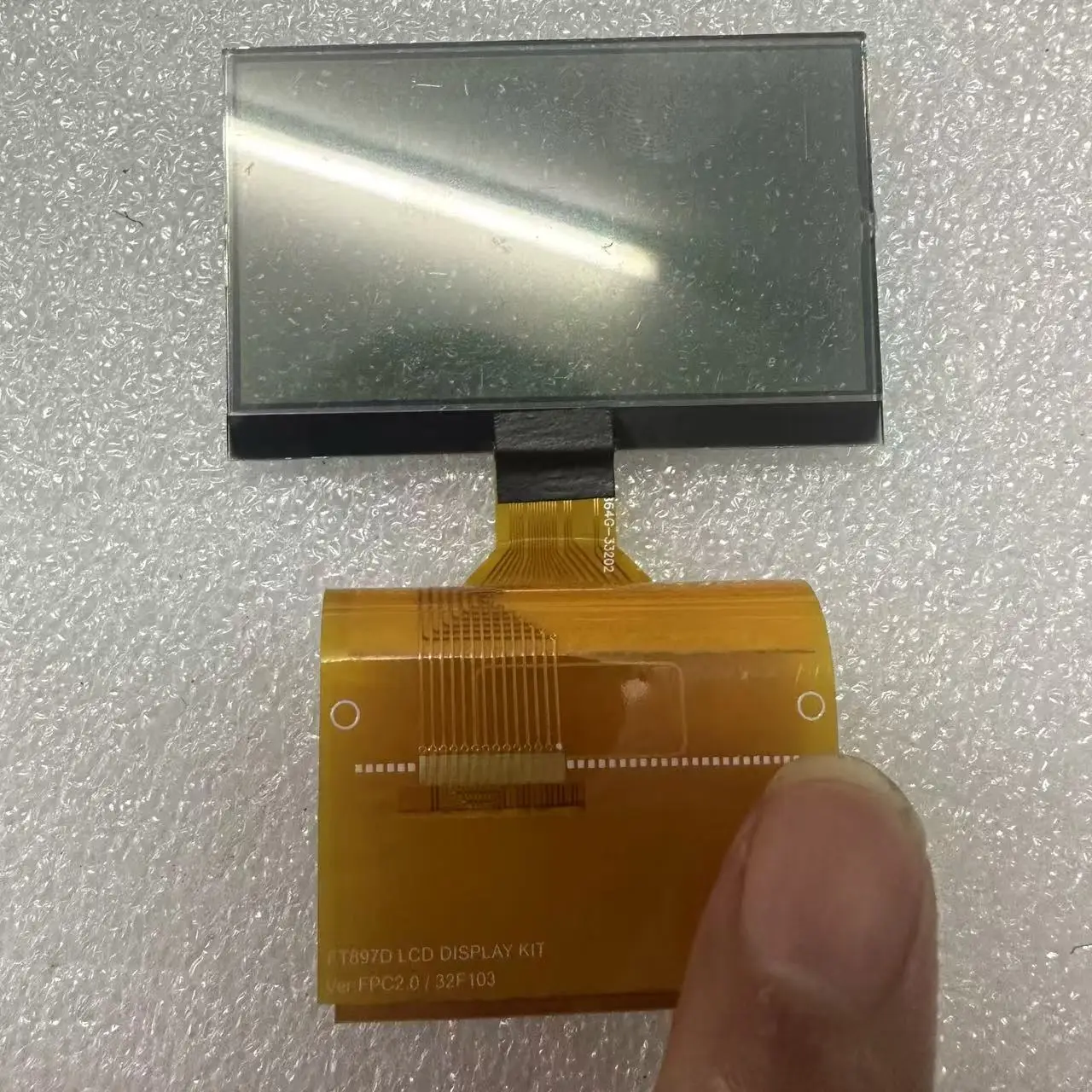 YAESU FT-897 Ft-897D LCD Display replacement part 'zebra stripes' issue Please check the product details before purchasing