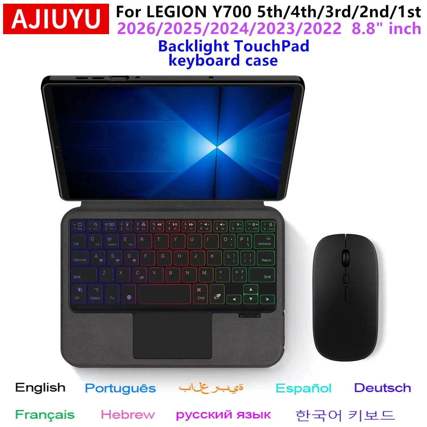 

Keyboard Case For Lenovo LEGION Y700 2025 TB322FC 8.8 Cover Funda for Legion Y700 1st 2nd 3rd 4th 5th Generation 8.8"Tablet Case