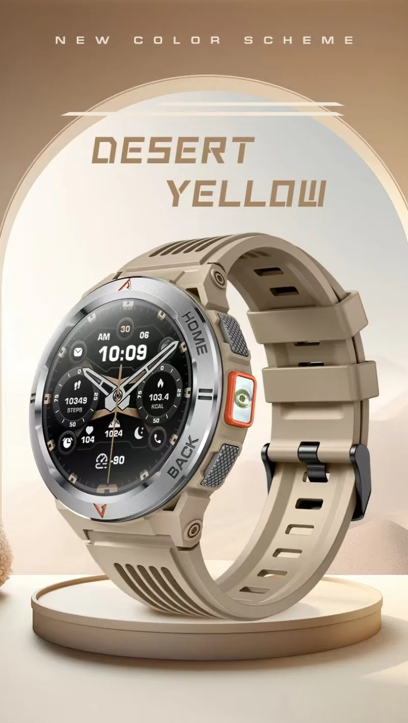 

Xiaomi GS500 smartwatch Bluetooth call GPS positioning compass flashlight heart rate blood pressure waterproof new watch 2026