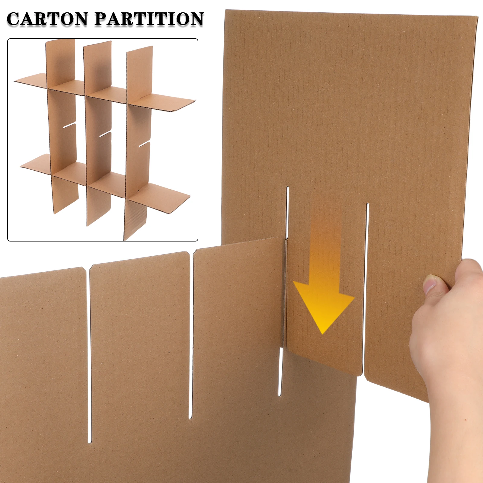 5 Pack 335x335x80mm Carton Partitions Grid Design Glassware Packing Box Moving Supplies Storage Accessories
