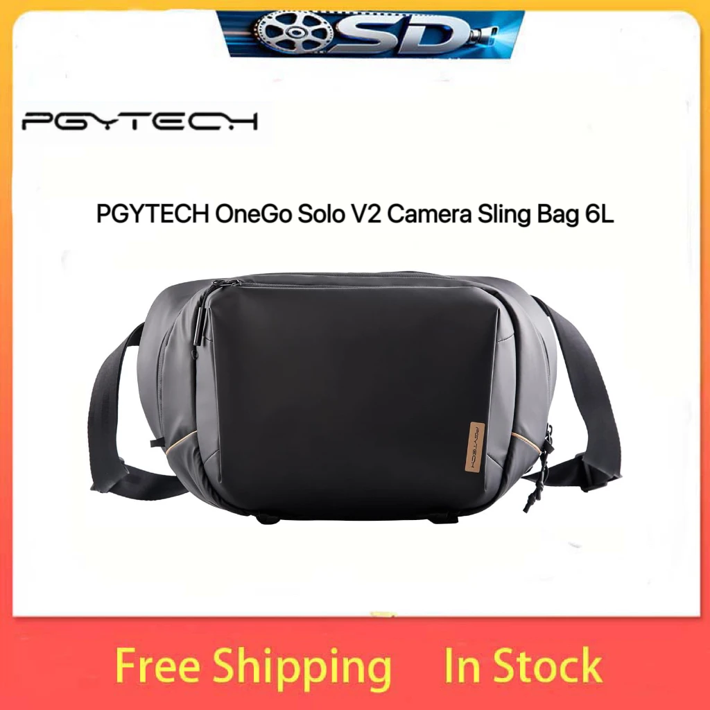 PGYTECH OneGo Solo V2 Camera Sling Bag 6L Adjustable Crossbody Camera Bag for DSLR Mirrorless with 19L Capacity