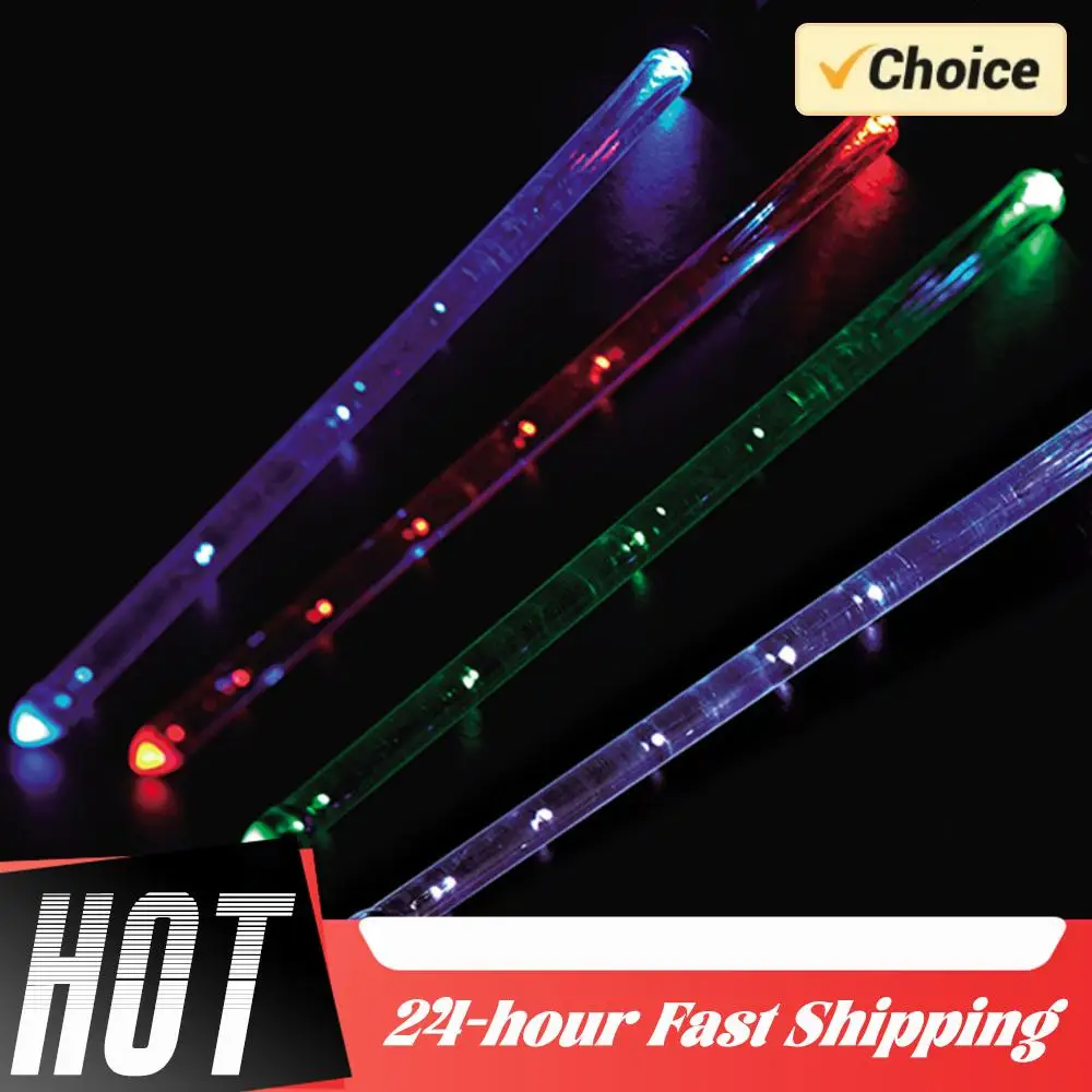 

Светодиодные барабанные палочки с подсветкой, 15 цветов, меняющие цвет, светящиеся в темноте, перезаряжаемые, профессиональные, стильные барабанные палочки, подарки для барабанщиков