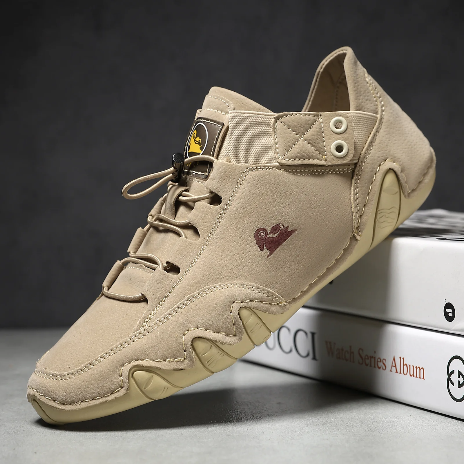 

Large Size Boots High Top Men's Casual ort Boots Spring Summer Cross-Border S Comfortable Pig Skin Leather