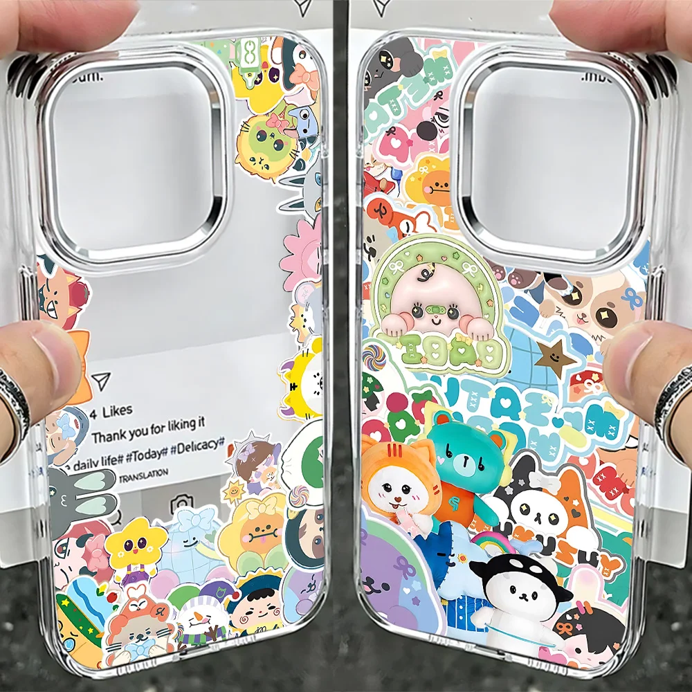 Anime Mascot GMMTV Cute Phone Case For Samsung Galaxy S25 S24 S23 S22 S21 S20 Note20 FE Ultra Edge Plus 4G 5G Transparent Cover