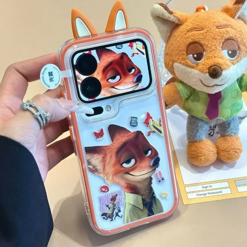 حافظة هاتف محمول Zootopia Judy Nick لطيفة ومظهر جيد ونمط جديد هدية متخصصة Kawaii متوفرة لهدية الزوجين الكرتونية لهاتف IPhone