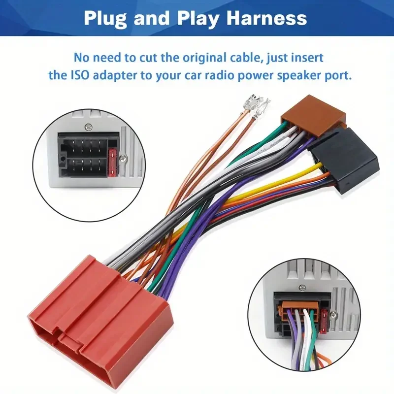 Car ISO Radio Plug Adapter Wiring Cable for MAZDA 2 3 5 6 CX-7 MX-5 RX-8 Millenia Premacy