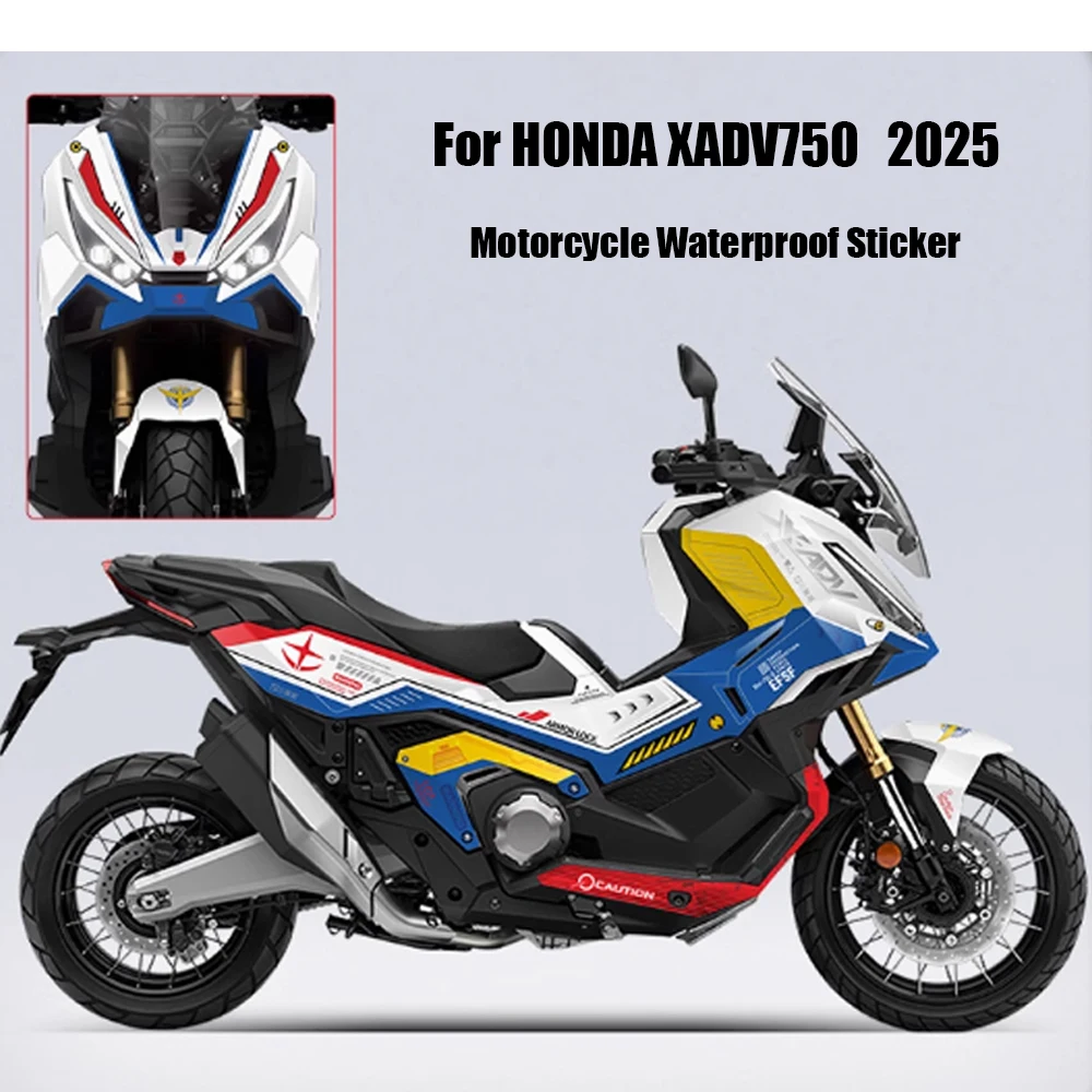 XADV 750 2025 Anti Scratch Motorcycle Pattern Decal Kit For HONDA XADV750 Full Car Flower Version Waterproof Decoration Stickers