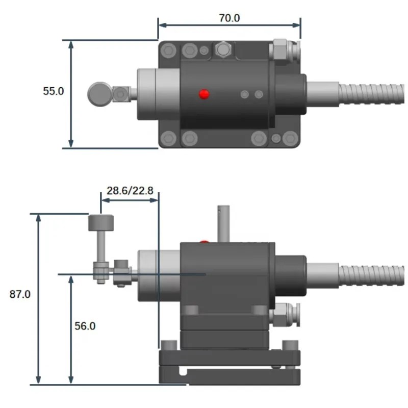 Kabelgereedschapsinstelapparaat voor afdichting van gereedschapslengte en diameter IP68