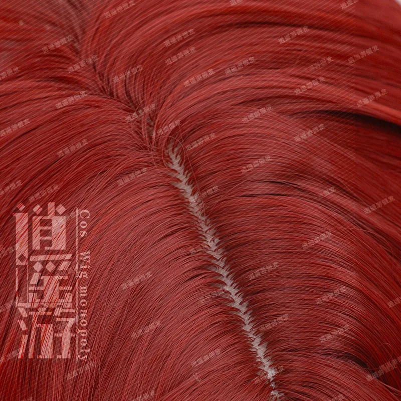 Identity V Weeping Clown Original Skin Cosplay Wig Simulation Scalp Top Red Bob Cut Halloween Gift