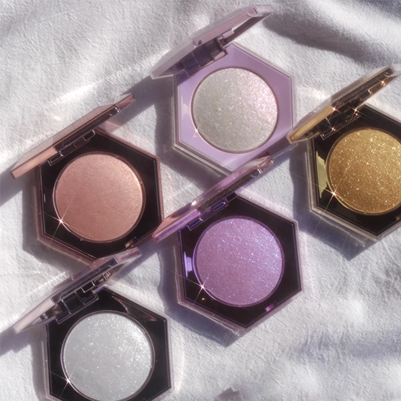 ملمع شفاه غني ناعم من فينتي بيوتي، ملمع شفاه عسلي أحمر، ملمع شفاه ستاردست، بودرة مضغوطة عارية، عصا كونتور ماسية ماسية