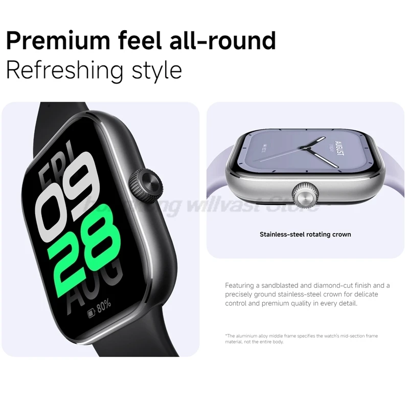 Xiaomi Redmi Watch 5 Global Version 2.07" 60Hz AMOLED Screen Built-in GNSS Bluetooth Call 150+ Sports Modes 24 Days Battery Life image 5