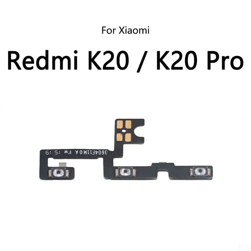 10 SZTUK / LOT dla Redmi K30 Pro K20 K30S 5G 4G K30i Ultra Przycisk zasilania Przełącznik głośności Przycisk wyciszenia Włączanie / Wyłączanie Elastyczny kabel