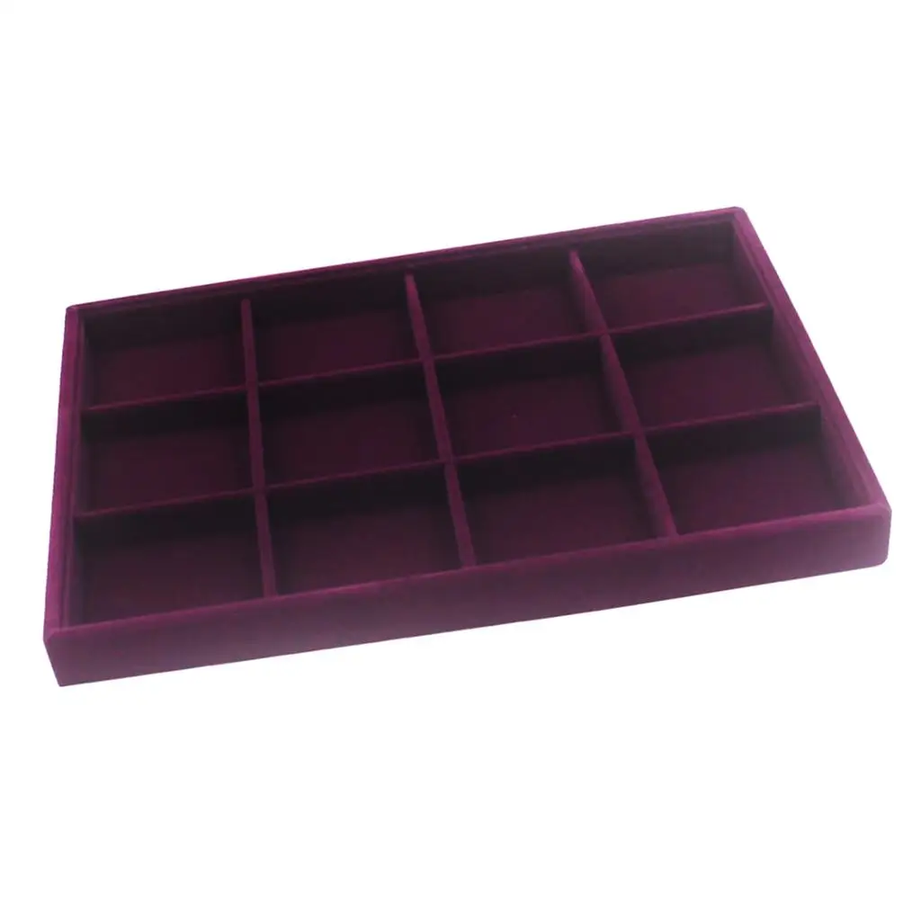 Premium Jewelry Display Organizer Tray Glass Top Showcase for  Anniversary Gifts Elegant Storage Solution for Rings Bracelets