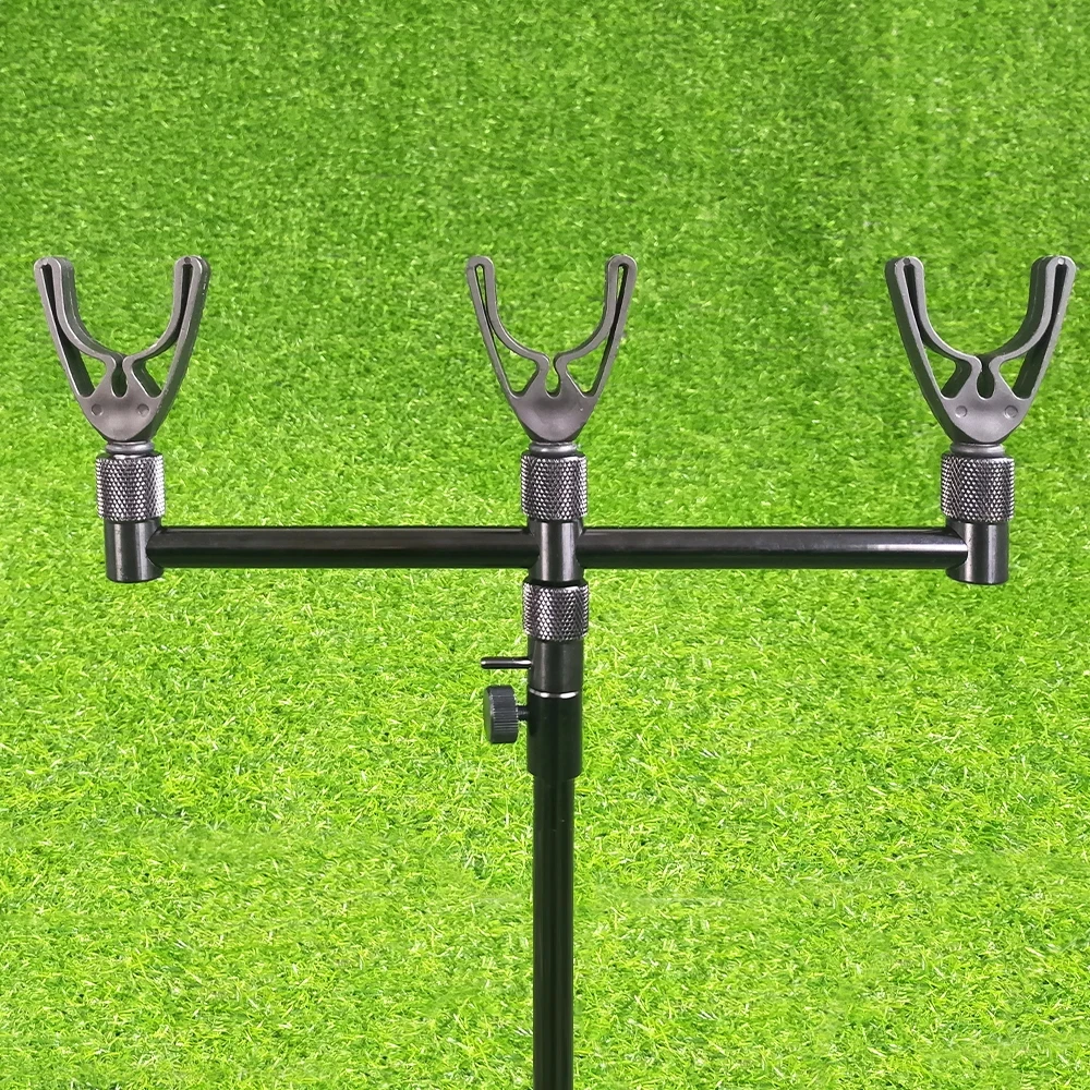 Hirisi Carp Fishing Rod Pod Bank Stick and Buzz Bar Fishing Rod Rest Head Fishing Accessories