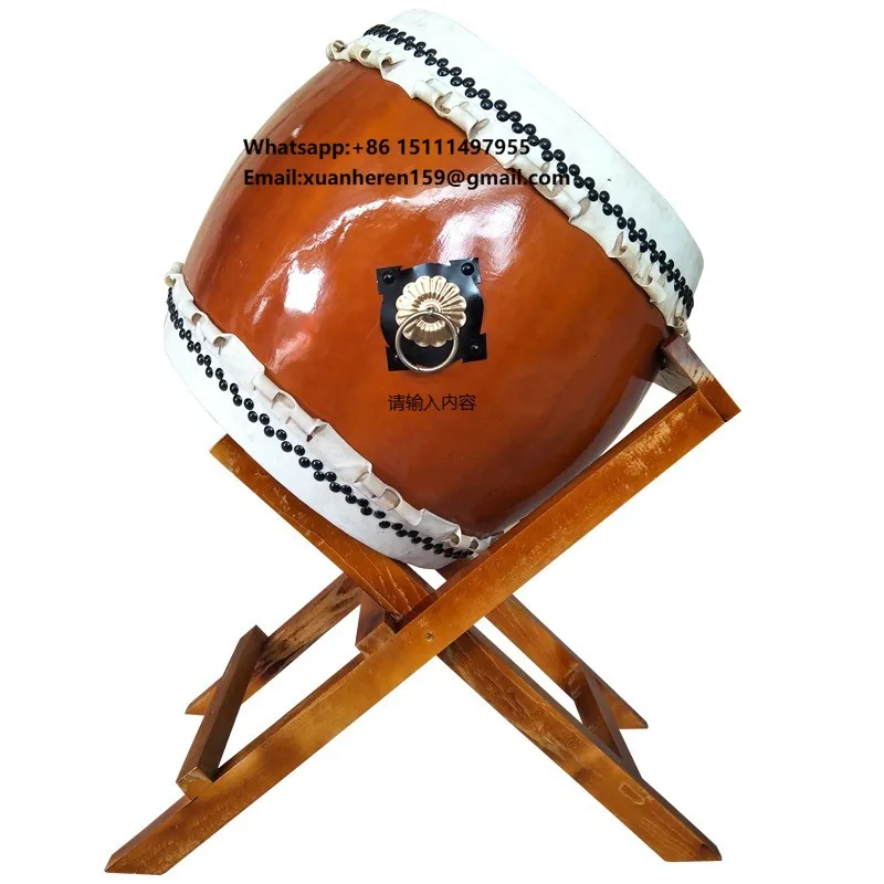 Traditional Japanese Folk War Drum Taiko Drums Festival Drum Performance