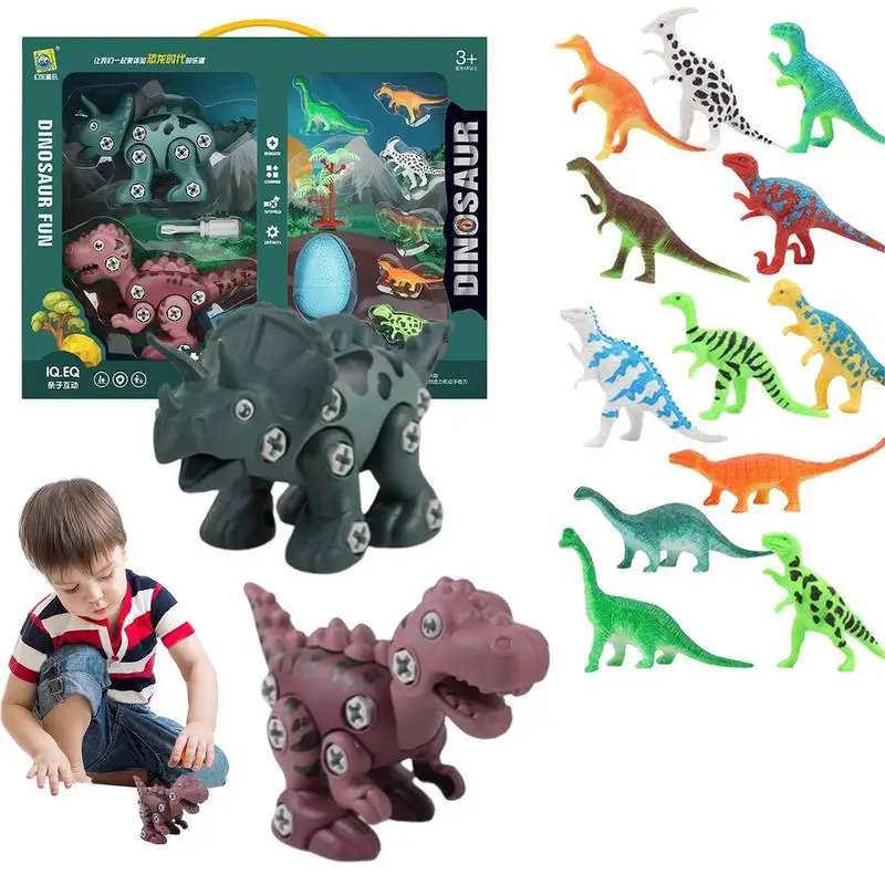 Dinosaur Puzzle Hand Craft Safe Creative Fun Abundant Models Dinosaur Craft Kit Engaging Brain Teaser Puzzles Vibrant Model Toy