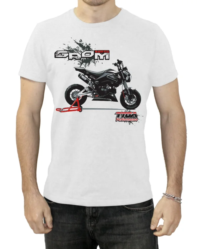 

Мужские и женские футболки с принтом мотоцикла Honda, летняя уличная одежда, повседневная одежда