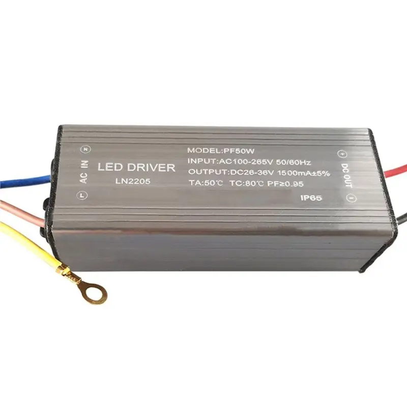 [LXYA68Z!] 50W LED Driver Lamp Transformer 1500Ma AC85-265V To DC26-36V Waterproof Aluminum Isolated Power Supply