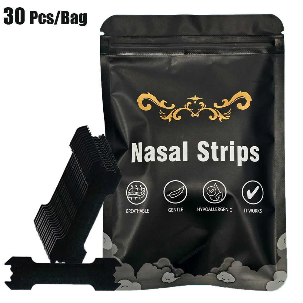 

30, Anti Snoring Nose Patch Set Extra Strength Nasal Strips Better Breathing Non-Invasive Easier Breath Sleep Aid Decive