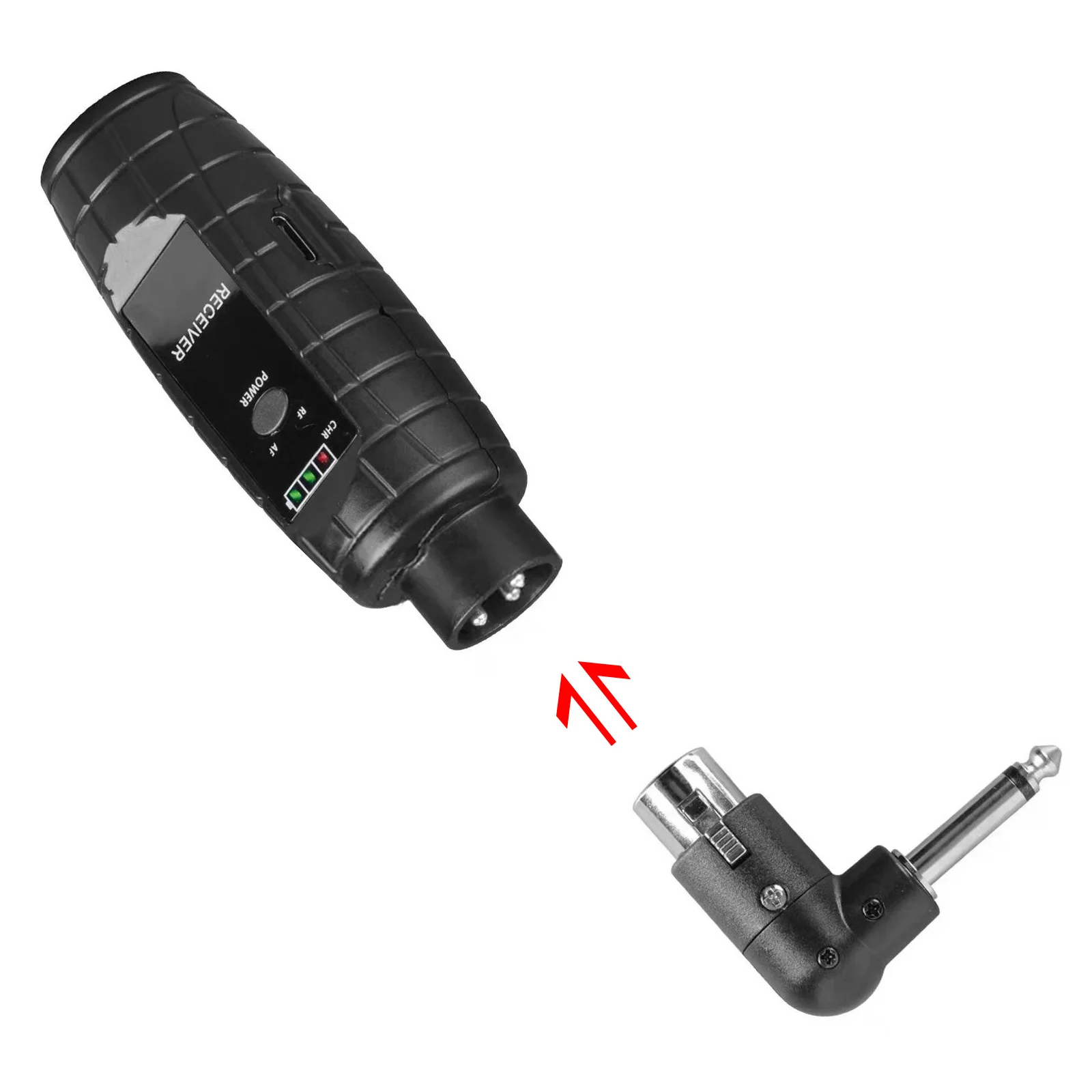 Wireless Transmitter and UHF 571-598MHz 16 Channels 40Hz-20KHz 50-80m Range 3.7V 800mAh Battery 4-6h Usage Time