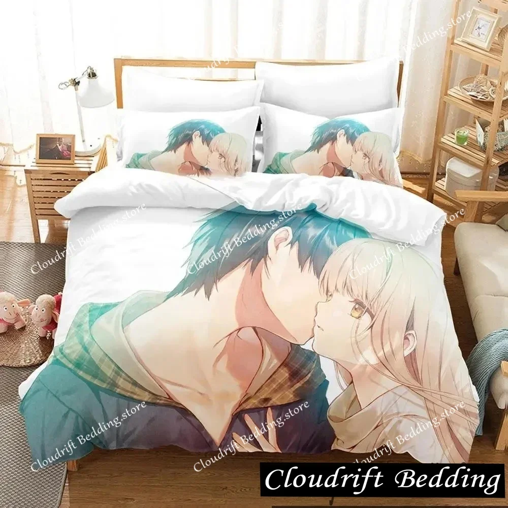 

The Angel Next Door Spoils Me Rotten Anime Bedding Set Duvet Cover Bed Set Quilt Cover Pillowcase Comforter king Queen Size
