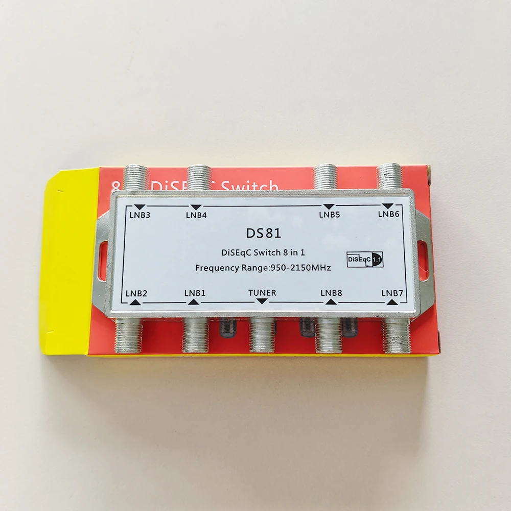 4/8x1 DiSEqC Satellite Multi‑Switch 4/8 In 1 Satellite Signal Multi Switch 900‑2400MHz /950‑2150MHz LNB Dish Signal Switcher